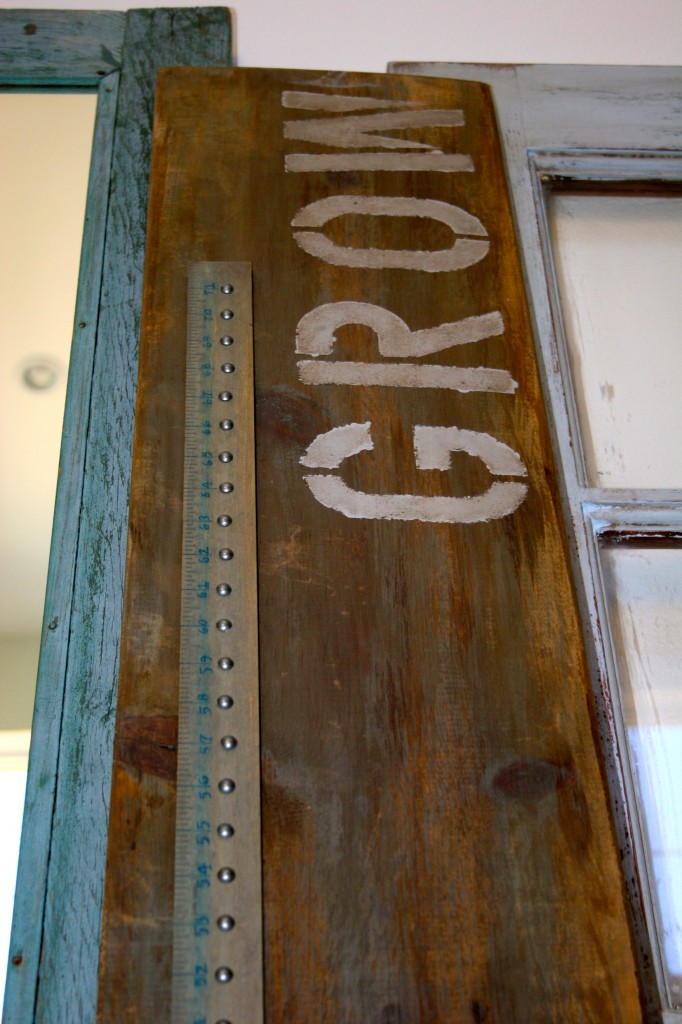Restoration Hardware inspired height & wood growth chart (4)