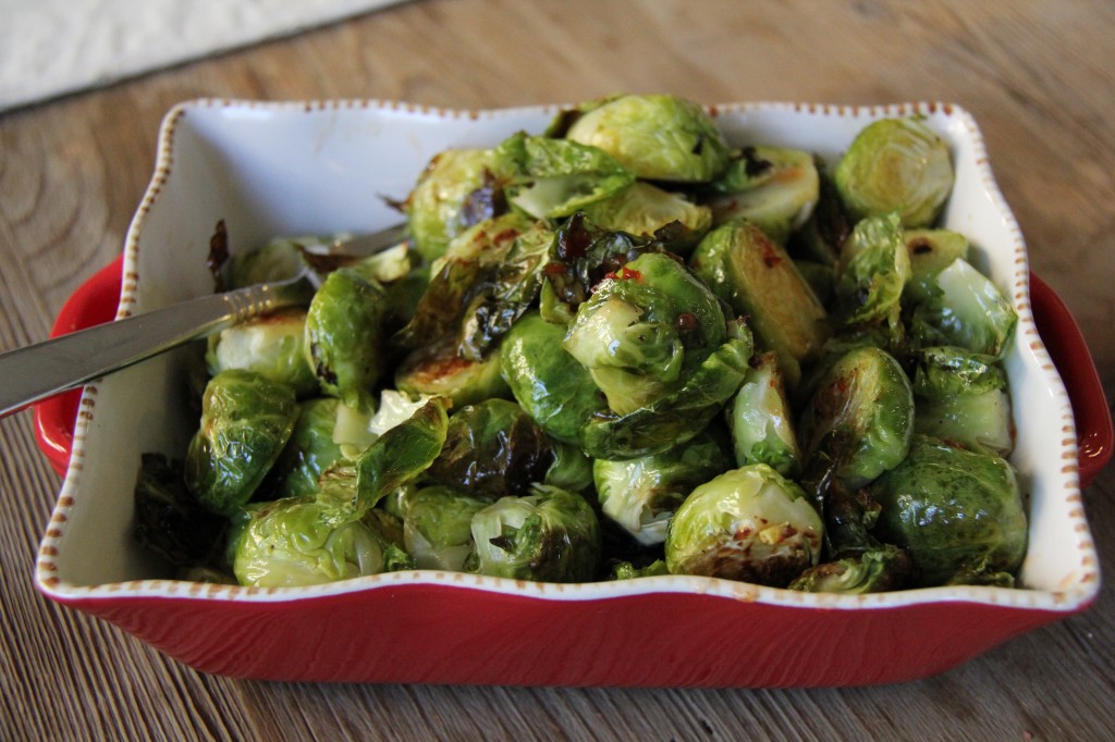 brussels sprouts in spicy sweet & sour sauce