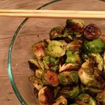 crispy brussels sprouts with chinese sausage and spicy sweet & sour sauce