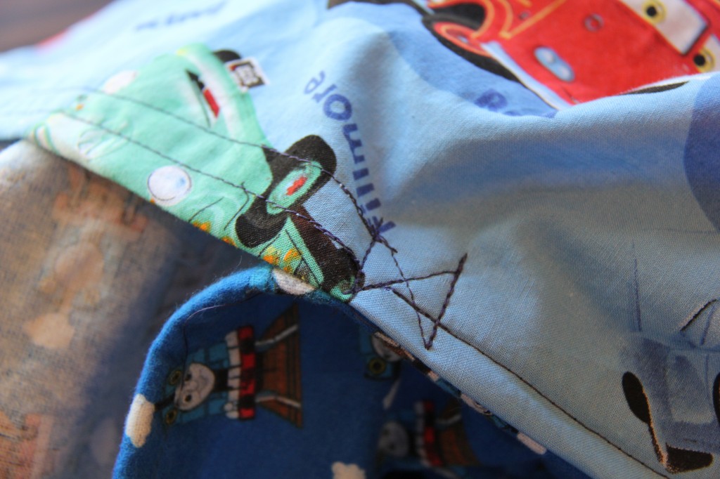 X stitch to prevent ripping