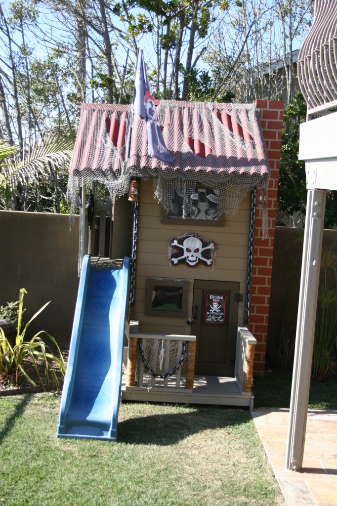 front view of two story play house