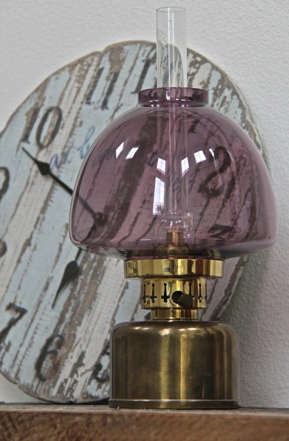 vintage Swedish oil lamp