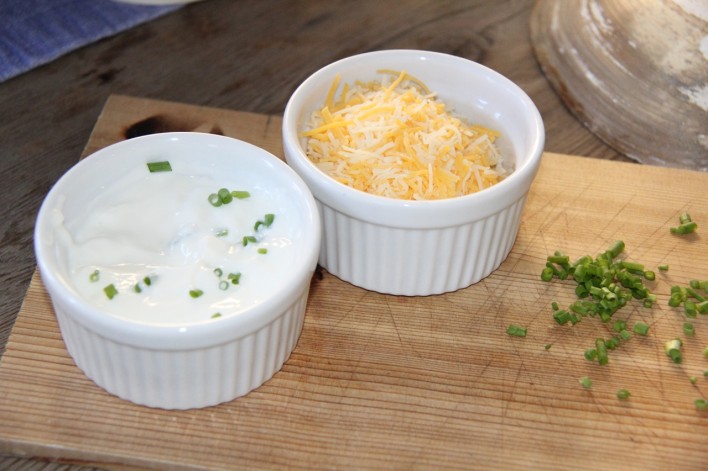 sour cream and cheese