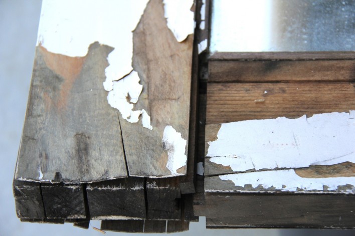 shabby chic antique door wood veneer peeling apart