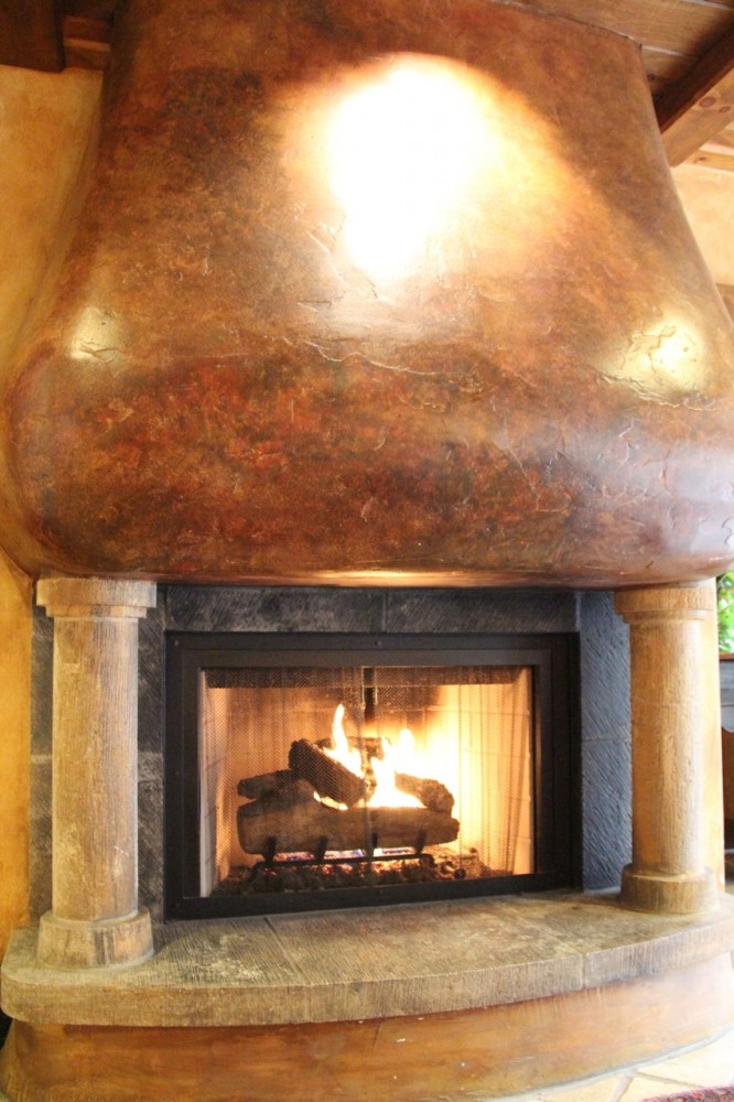 Austria Haus' nose fireplace