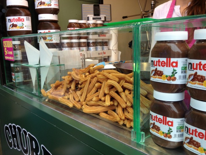 churros with nutella