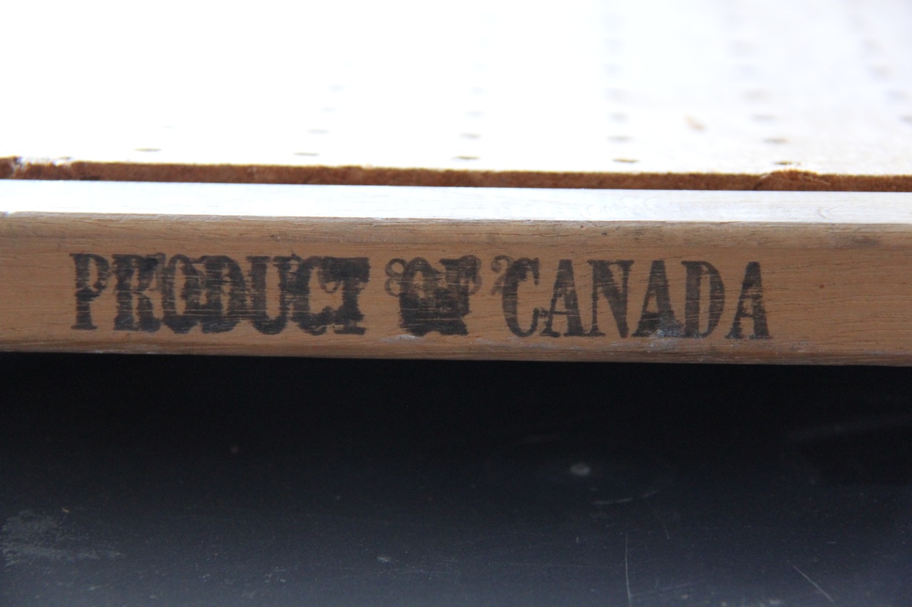 vintage peg board made in canada