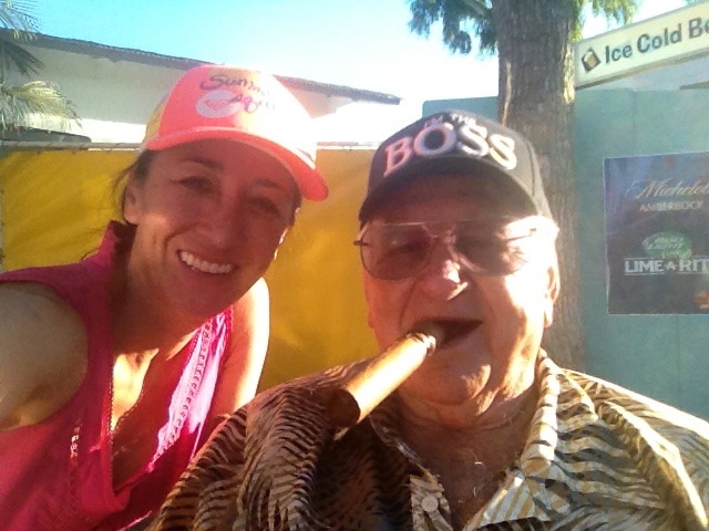 meesh and the big boss at the OC Fair