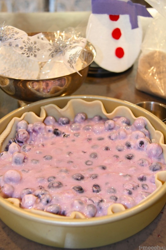 blueberry sour cream pie
