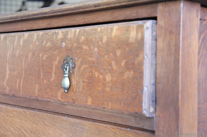 antique dresser before refinishing