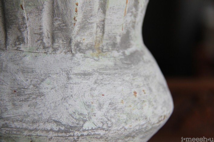 Gustavian inspired metal urn