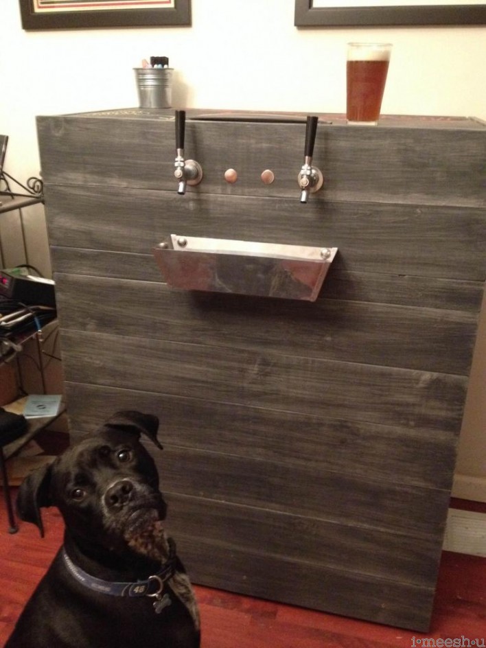 keg freezer with chalkboard top restoration hardware distressed finish