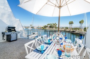 balcony patio waterfront dining table white