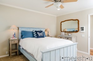 beach house bedroom with annie sloan painted furniture