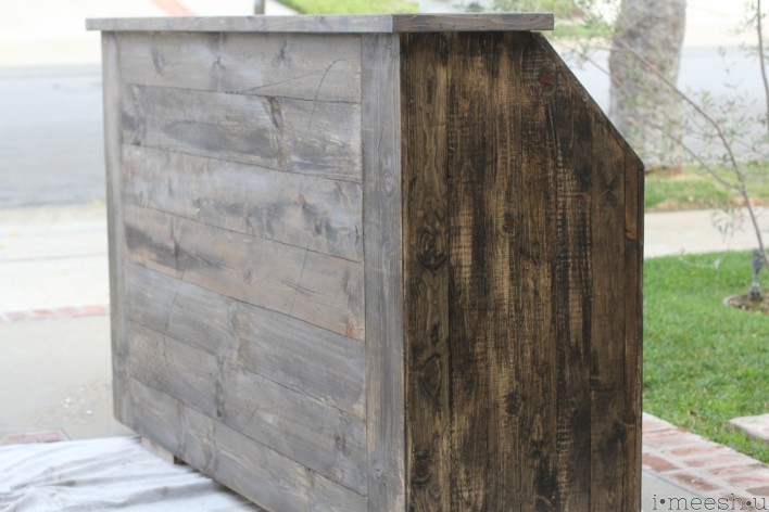weathered wood rolling bar
