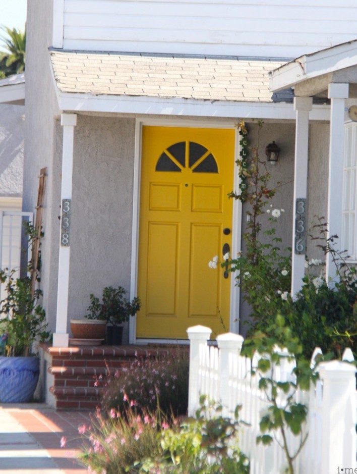 bright-yellow-front-door